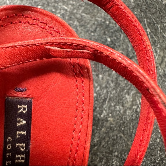 Ralph Lauren Collection Leather Horsebit And Buckle Detail Ankle Strap Sandal - Picture 10 of 11